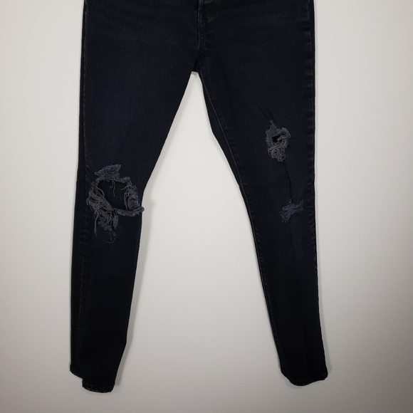 Levi's 501 Distressed 'Skinny in Wild Bunch' Jeans || Women's Size: W 25 × L 28 - Picture 3 of 7